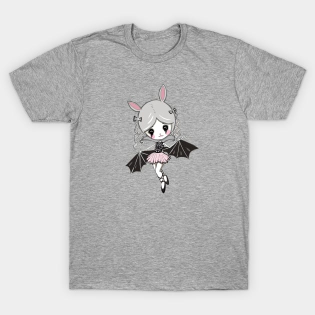 Cute vampire bat girl T-Shirt by mapetitepoupee